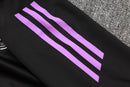 24/25 Conjunto Treino Alemanha - Frio Zíper Curto - Preto com Roxo