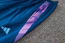 24/25 Conjunto Treino Argentina - Frio Zíper Curto - Azul e Roxo