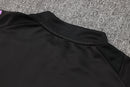 24/25 Conjunto Treino Alemanha - Frio Zíper Curto - Preto com Roxo