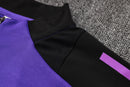 24/25 Conjunto Treino Alemanha - Frio Zíper Curto - Roxo Com Preto