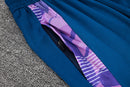 24/25 Conjunto Treino Argentina - Frio Zíper Curto - Azul e Roxo