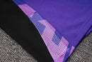 24/25 Conjunto Treino Alemanha - Frio Zíper Curto - Roxo Com Preto