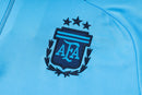 24/25 Conjunto Treino Argentina - Frio Zíper Curto - Azul e Roxo